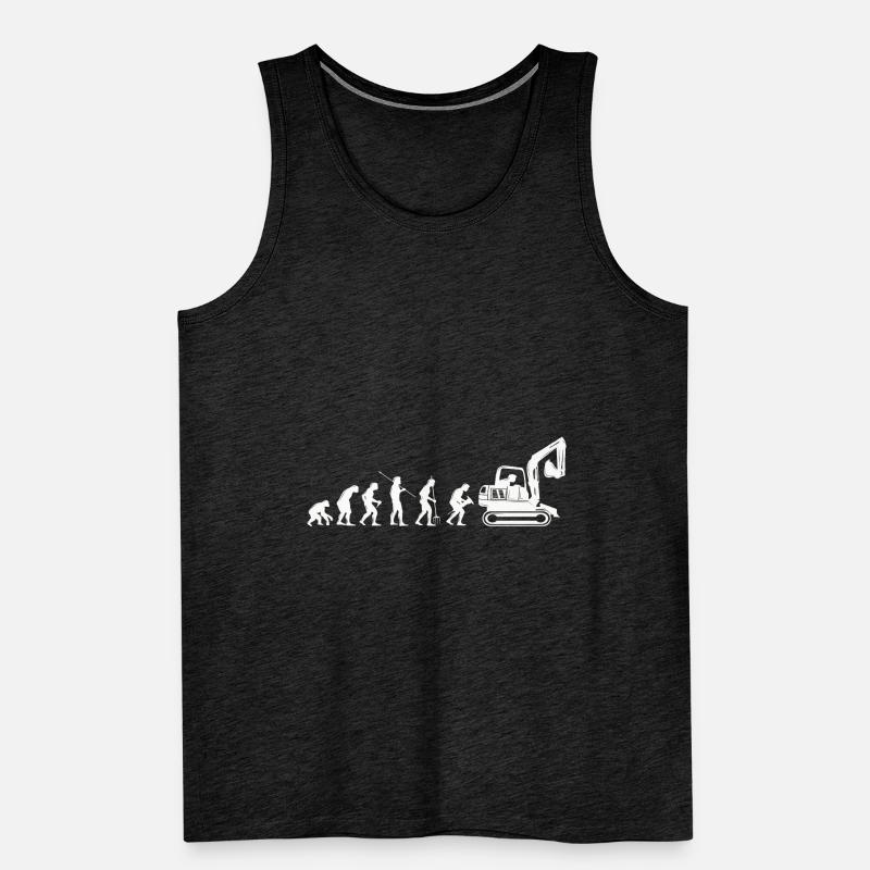 Baggerfahrer Evolution Baggern Bagger Geschenk Männer Premium Bio Tank Top