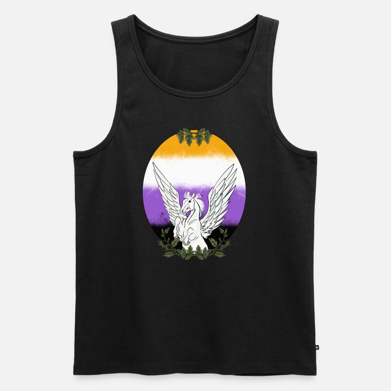 Non Binary Rise - Männer Premium Bio Tank Top - Schwarz