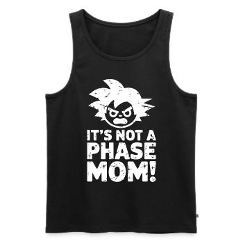 Ce n’est pas une phase maman ! Emo Goth Alternative - Débardeur bio Premium Homme - noir - Devant - AI Model Male 178 light (178cm)