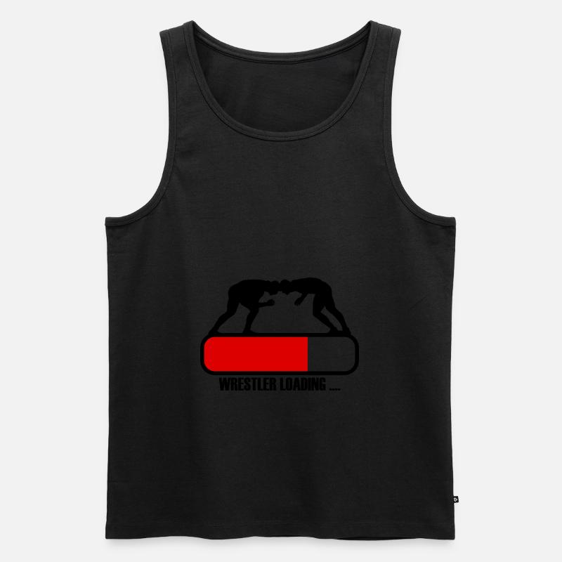Wrestler Wrestling - Loading zum - Männer Premium Bio Tank Top - Schwarz
