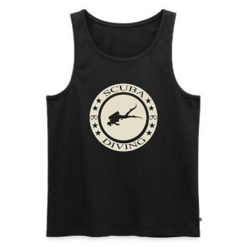Scuba Diving - Männer Premium Bio Tank Top - Schwarz - Vorne - Michal (187cm)