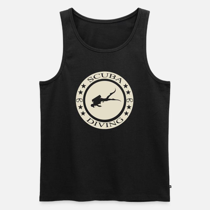 Scuba Diving - Männer Premium Bio Tank Top - Schwarz