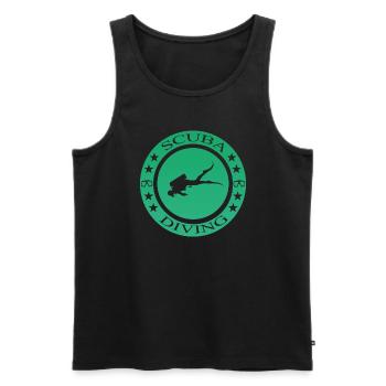 Scuba Diving tauchen - Männer Premium Bio Tank Top - Schwarz - Vorne - Michal (187cm)
