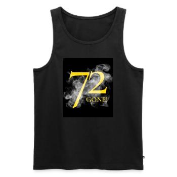 72_smoke_gone - Männer Premium Bio Tank Top - Schwarz - Vorne - AI Model Male 178 light (178cm)