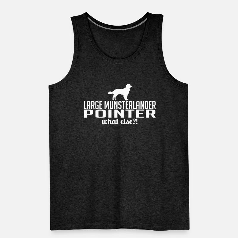 LARGE MUNSTERLANDER POINTER what else Wilsigns Männer Premium Bio Tank Top