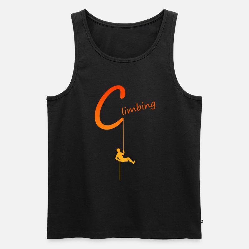 climbing - Männer Premium Bio Tank Top - Schwarz
