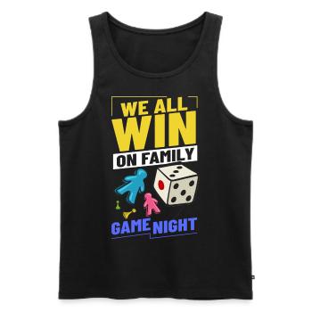 Brettspiel Gesellschaftsspiel Spieler Familie - Männer Premium Bio Tank Top - Schwarz - Vorne - AI Model Male 178 light (178cm)