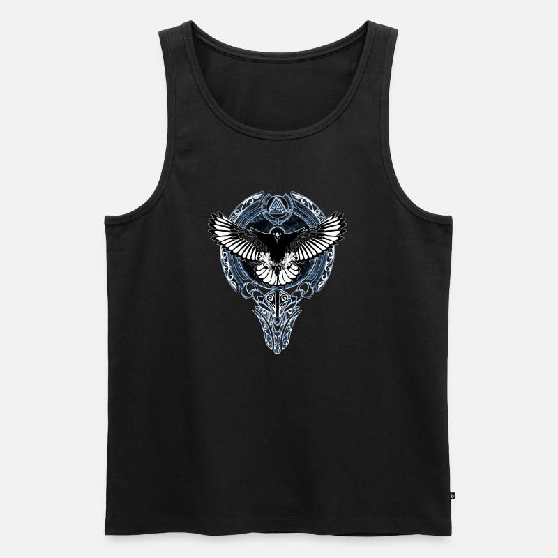 Wikinger Adler - Männer Premium Bio Tank Top - Schwarz