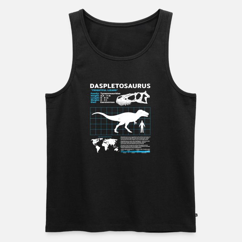 Fiche technique du Daspletosaurus - Débardeur bio Premium Homme - noir