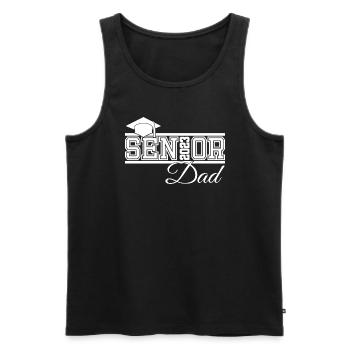Senior 2023 Papa Fier Papa de Diplômé - Débardeur bio Premium Homme - noir - Devant - Michal (187cm)