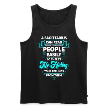 Sternzeichen Astrologie Energie - Männer Premium Bio Tank Top - Schwarz - Vorne - Michal (187cm)