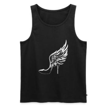 High heels with wings - Men's Premium Organic Tank Top - black - Front - AI Model Male 178 light (178cm)
