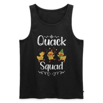 Duckling Bathing Duck Bathtub - Men's Premium Organic Tank Top - black - Front - AI Model Male 178 light (178cm)