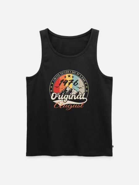 Die Legenden wurden im August 1976 geboren - August 1976 - Männer Premium Bio Tank Top - Schwarz