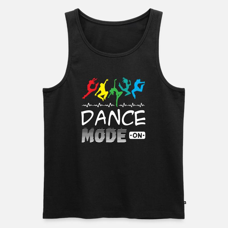 Dance Mode On - Männer Premium Bio Tank Top - Schwarz