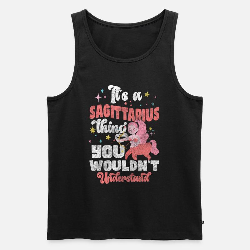 Sternzeichen Geburt Aberglauben - Männer Premium Bio Tank Top - Schwarz