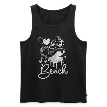 Piano Composing Melody Orchestra - Men's Premium Organic Tank Top - black - Front - AI Model Male 178 light (178cm)