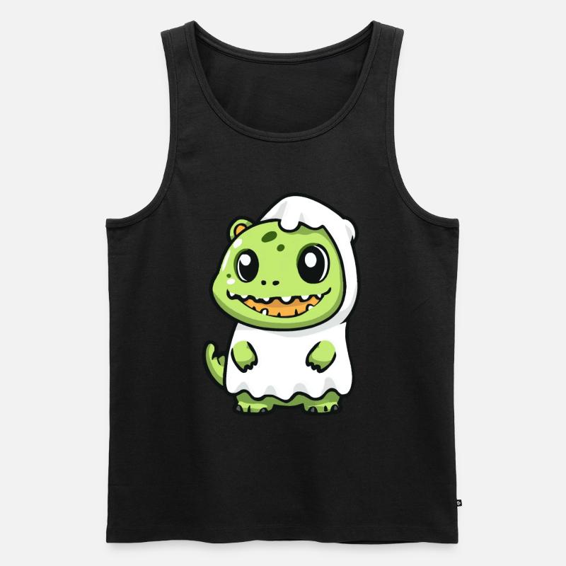 Alligator Halloween Comic Geist - Männer Premium Bio Tank Top - Schwarz