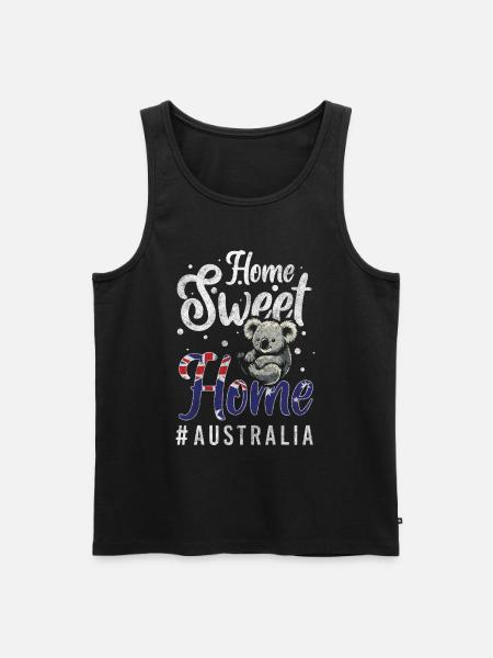 Down Under Travel Flag Exotic - Men's Premium Organic Tank Top - black