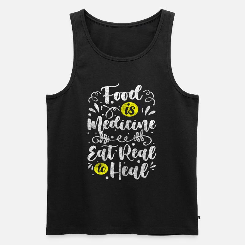 Berater Berufung Essgewohnheit Bewusst - Männer Premium Bio Tank Top - Schwarz