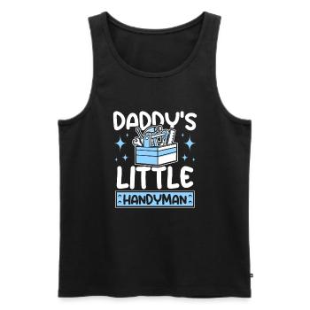 Le petit bricoleur de papa - Débardeur bio Premium Homme - noir - Devant - Michal (187cm)