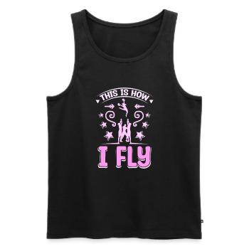This is how I fly cheer girl - Männer Premium Bio Tank Top - Schwarz - Vorne - Michal (187cm)