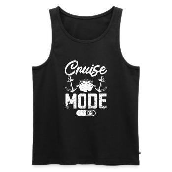 Family Couple Cruising Mode On - Men's Premium Organic Tank Top - black - Front - Michal (187cm)
