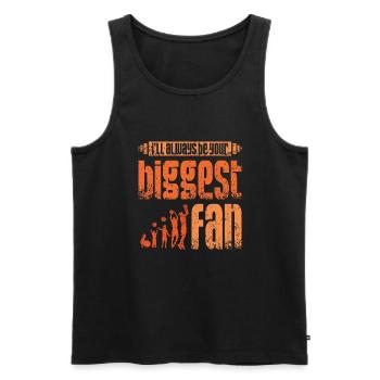 Je serai ton plus grand fan de basket-ball - Débardeur bio Premium Homme - noir - Devant - Michal (187cm)