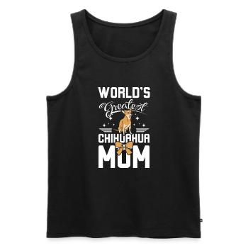 World's greatest chihuahua mom - Men's Premium Organic Tank Top - black - Front - Michal (187cm)
