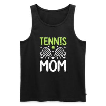 Mothers Day Mommy Tennis Mom - Men's Premium Organic Tank Top - black - Front - Michal (187cm)