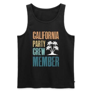 Équipe de fête en Californie - Débardeur bio Premium Homme - noir - Devant - Michal (187cm)