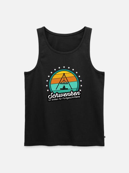 Schwenken - Grillen f. Fortgeschrittene - Saarland - Männer Premium Bio Tank Top - Schwarz