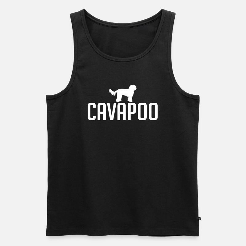 Cavapoo Dog breeds Dogs Wilsigns - Men's Premium Organic Tank Top - black