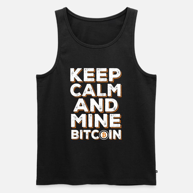 BITCOIN - Männer Premium Bio Tank Top - Schwarz