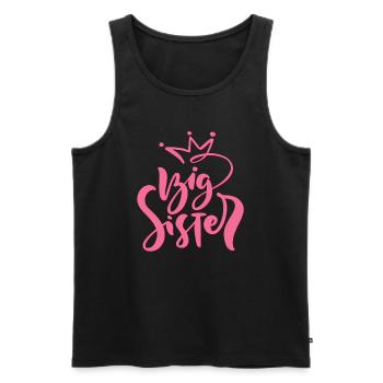Big Sister - Men's Premium Organic Tank Top - black - Front - Michal (187cm)