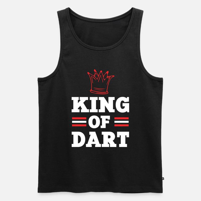 könig dart - Männer Premium Bio Tank Top - Schwarz