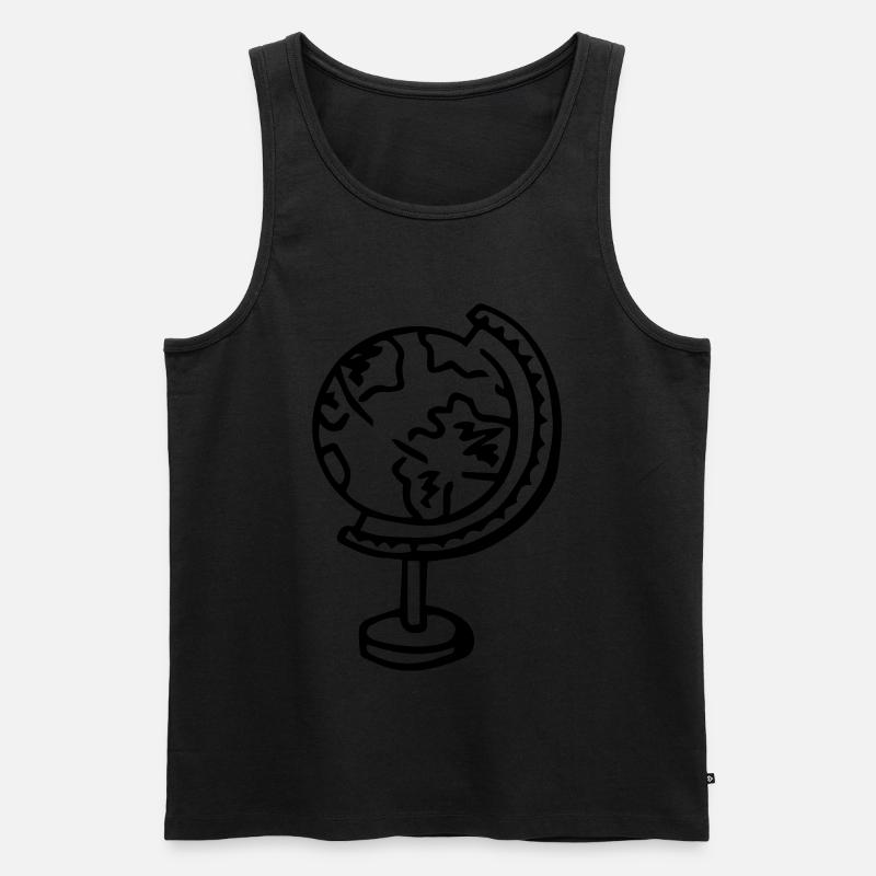 Idée cadeau Globe Globe - Débardeur bio Premium Homme - noir