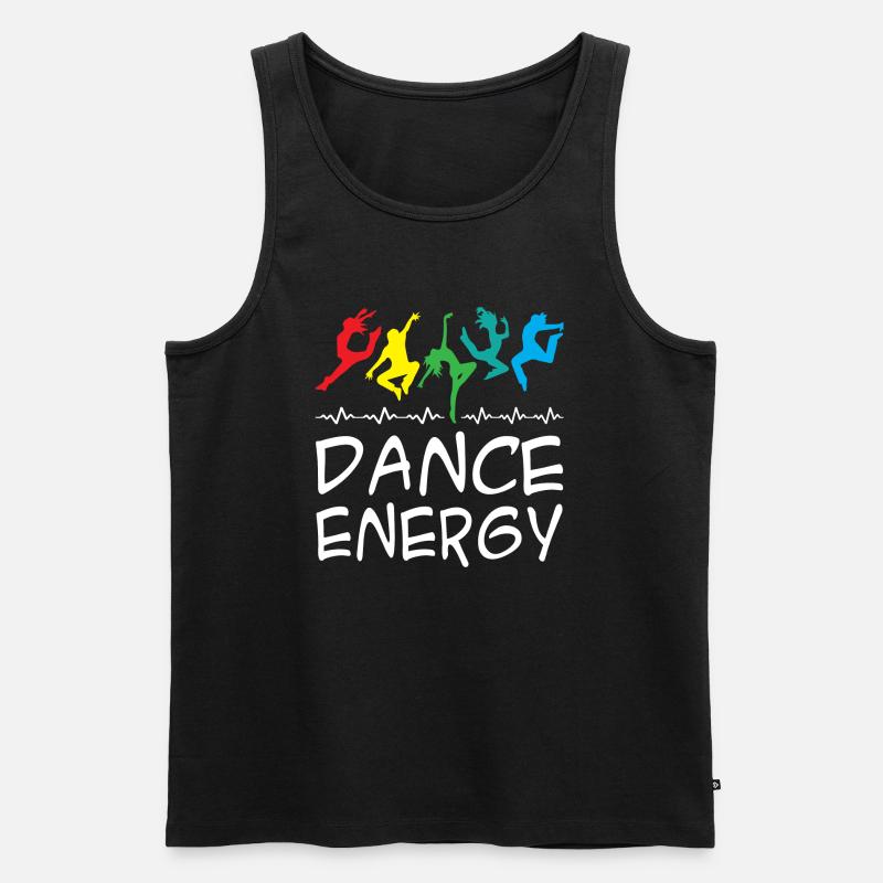 Dance Energy - Männer Premium Bio Tank Top - Schwarz