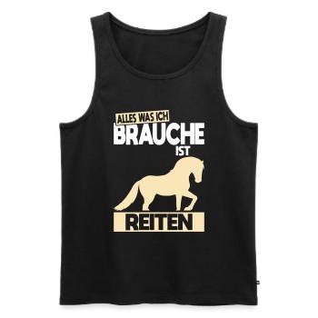 All I Need Is Riding - Gift Idea - Men's Premium Organic Tank Top - black - Front - Michal (187cm)