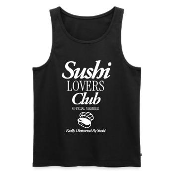 Sushi Lovers Club - Männer Premium Bio Tank Top - Schwarz - Vorne - AI Model Male 178 light (178cm)