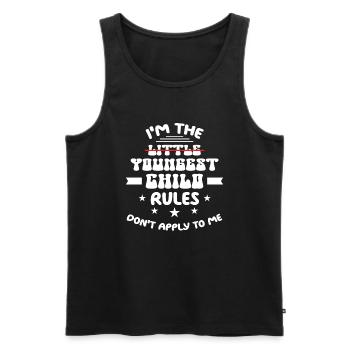 Family Kids Siblings Funny Gift Idea - Men's Premium Organic Tank Top - black - Front - Michal (187cm)
