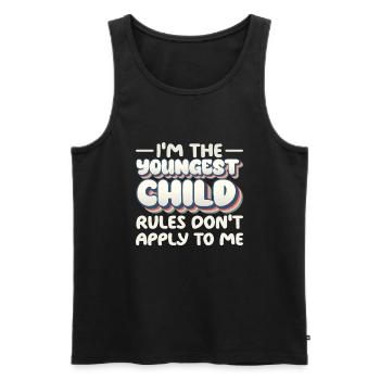 Family Kids Siblings Funny Gift Idea - Men's Premium Organic Tank Top - black - Front - Michal (187cm)