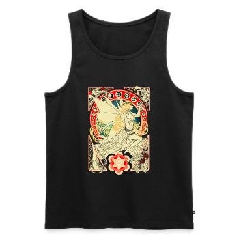 DMT Fee - Männer Premium Bio Tank Top - Schwarz - Vorne - AI Model Male 178 light (178cm)