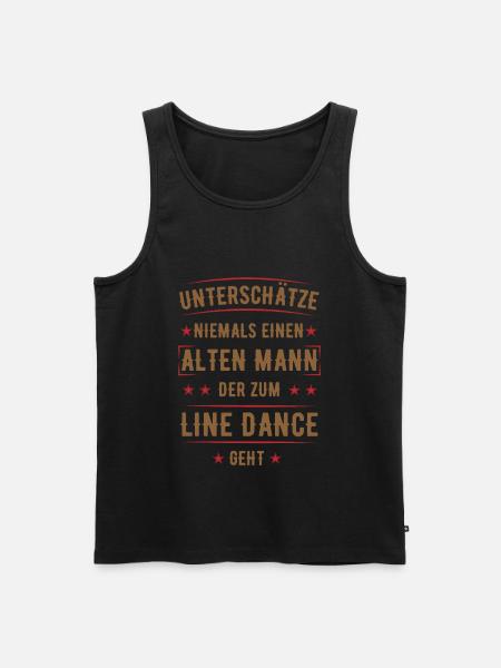 Line Dance, Linedance, Line Dancing, Geschenk - Männer Premium Bio Tank Top - Schwarz
