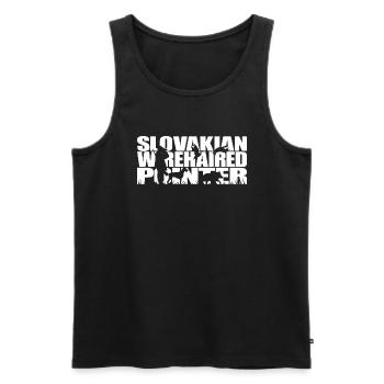 SLOVAKIAN WIREHAIRED POINTER Jagdhunde Wilsigns - Männer Premium Bio Tank Top - Schwarz - Vorne - Michal (187cm)