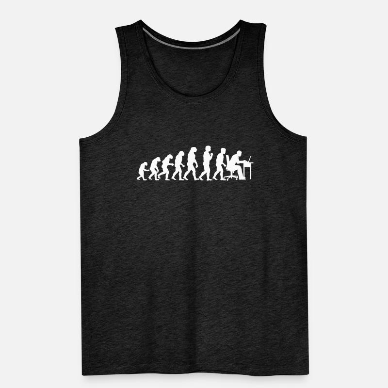 Evolution Technicien Informatique Programmation Nerd Débardeur bio Premium Homme