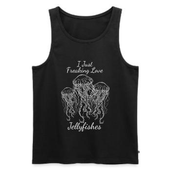 jellyfish - Men's Premium Organic Tank Top - black - Front - Michal (187cm)