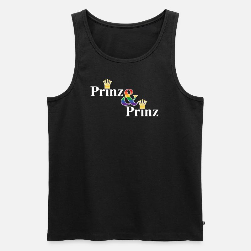 Prinz & Prinz 2 - Männer Premium Bio Tank Top - Schwarz