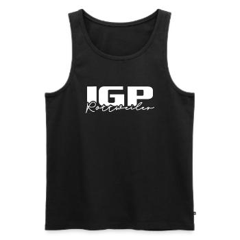 IGP ROTTWEILER Dog Sports Wilsigns Dogs - Men's Premium Organic Tank Top - black - Front - Michal (187cm)