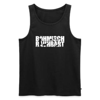 BOHÊME RAUHBART Chiens de chasse Chien de chasse Wilsigns - Débardeur bio Premium Homme - noir - Devant - Michal (187cm)
